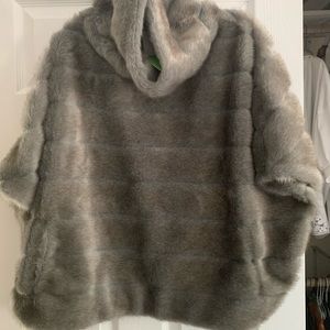 Kate Spade faux fur cape
